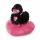 Plüschfigur Schwan Love schwarz NICI GREEN 48265 10cm auf Herz