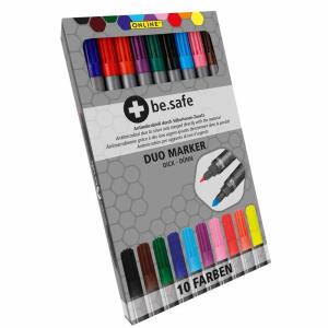 Filzstifte be.safe Duo  Marker 10er