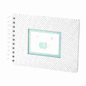 Baby Boy Fotoalbum  Wire-O PP 40x195x145mm, für 40 Seiten,, Rössler