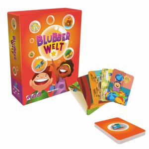 Kartenspiel Blubberwelt  1 -2 Spieler, Spieldauer 10 Minuten, Matthew Dunstan/ Simon, Douchy, ab 4 Jahren, Blue Orange, Asmodee