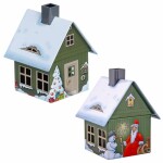 Räucherhaus aus Metall  Weihnachtsmotiv