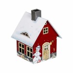Räucherhaus aus Metall  Wintermotiv