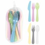 Besteck-Set Mehrweg  pastellfarben 18teilig, HEKU