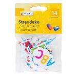Streudeko 14g  Schulanfang bunt, verschiedene Motive, Heku