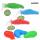 Fidget Toy Schneckenraupe  3fach sortiert, sortiert in blau, grün und rot, mit Klick-Geräuschen,, ab 3 Jahren,, Fun Unlimited