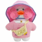 Plüsch Lala Ente 30cm  pinker Hut, Kögler