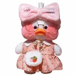Plüsch Lala Ente 30cm  pinke Schleife, ab 3 Jahren,,...