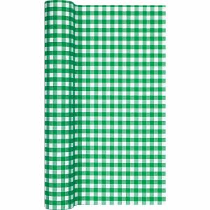 Tischläufer Karo dark  green 490x40cm, Home Fashion