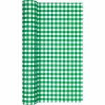 Tischläufer Karo dark  green 490x40cm, Home Fashion