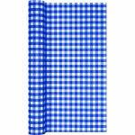 Tischläufer Karo blue  4,9 m x 40 cm, Home Fashion