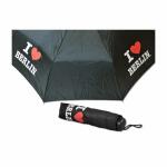 Taschenschirm I love  Berlin schwarz