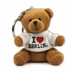 Schlüsselanhänger  Plüschbär braun