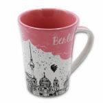 Tasse Berlin rosa Regen
