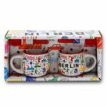 Tassen-Set Scribble  Berlin weiß klein
