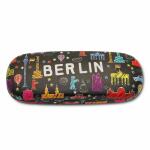 Brillenetui Scribble  Berlin schwarz