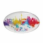 Fotomagnet Skyline  Aquarell weiß