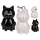OOTB Spardose mit Schloss Katze ca. 16 cm