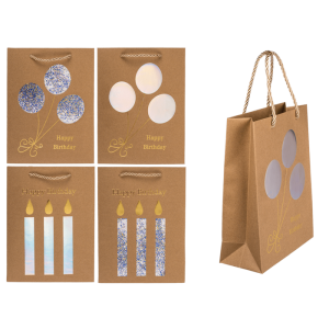 OOTB Kraftpapier-Geschenktüte Happy Birthday