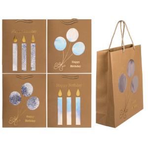 OOTB Kraftpapier-Geschenktüte Happy Birthday