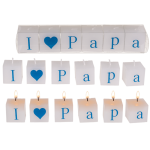 OOTB Kerzenblock mit Schrift I love Papa