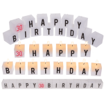 OOTB Kerzenblock mit Schrift Happy 30 Birthday