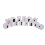 OOTB Kerzenblock mit Schrift Happy 30 Birthday