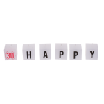 OOTB Kerzenblock mit Schrift Happy 30 Birthday