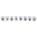 OOTB Kerzenblock mit Schrift Happy 40 Birthday