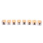 OOTB Kerzenblock mit Schrift Happy 40 Birthday
