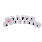 OOTB Kerzenblock mit Schrift Happy 50 Birthday
