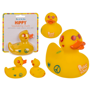 OOTB Hippie Quietsche-Ente ca. 10 cm