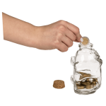 OOTB Glas-Aufbewahrungsschwein mit Korken