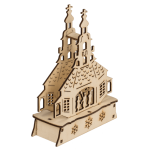 OOTB Holzsilhouette Barockkirche mit LED
