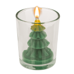 OOTB Kerze Weihnachtsbaum im Glas ca. 6 x 7 cm