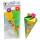 Schultüte gelb/grün 30cm  350g Papier