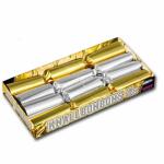 Knallbonbons 4er 22cm  silber gold sort. Kat.F1
