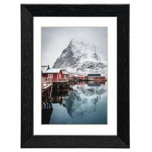 Holzrahmen Oslo schwarz  10x15cm FSC100%, hama