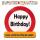 Riesenschild Happy  Birthday D50cm FSC-Mix