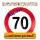 Riesenschild "Super! 70"  D50cm FSC-Mix