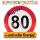 Riesenschild "Super! 80"  D50cm FSC-Mix