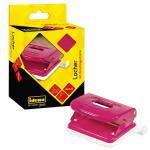Idena Locher aus Metall  pink für 20 Blatt, mit gut...