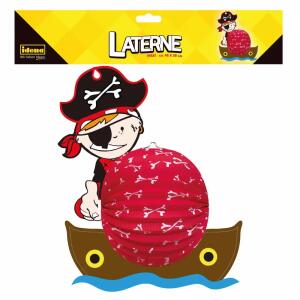 Idena Laterne Pirat  45x38cm FSC-Mix