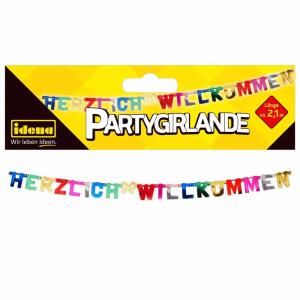 Idena Girlande Herzlich  Willkommen 210cm FSC-Mix