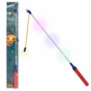 Idena Laternenstab 50cm  LED+3 farbige LED im Stab, 2x AA Batterien 1,5 V erforderlich, nicht enthalten