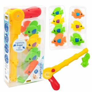 Idena Angelset magnetisch  8teilig, Inhalt: 1 magnetische Angel, 7 Plastikfische
