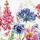 Servietten 33x33cm  Foxglove & Agapanthus, 3-lagig, 20 Stück,, ti-flair