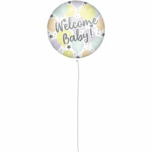 Folienballon Welcome Baby  D46cm, Procos