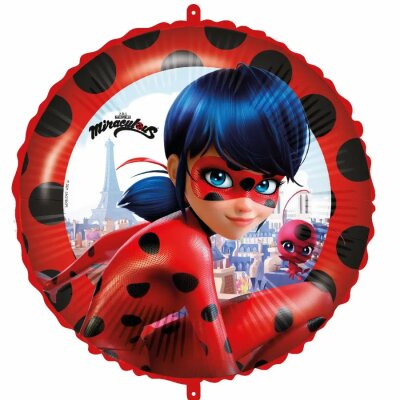 Folienballon Miraculous  Lady Bug D46cm rot, Ladybug Motiv
