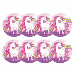 Pappteller Einhorn D23cm  8er FSC-Mix, Procos