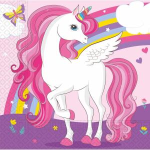 Servietten 33x33cm  Einhorn FSC-Mix, 20er,, Procos